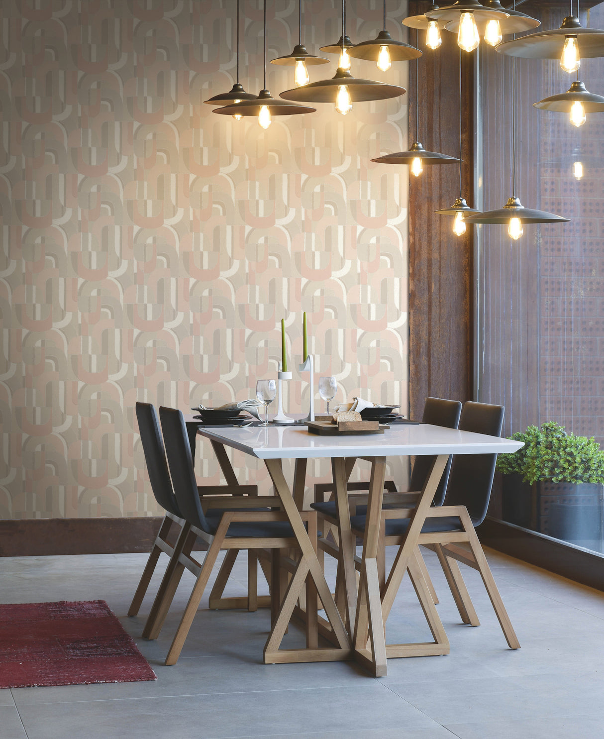 York HC7598 Sculpture Garden Pink & Cream Wallpaper