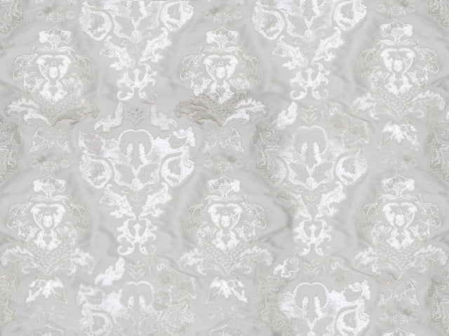 Scalamandre HC 00017785 IVORY PALAZZO RICCI SILK Fabric - Eade's Wallpaper