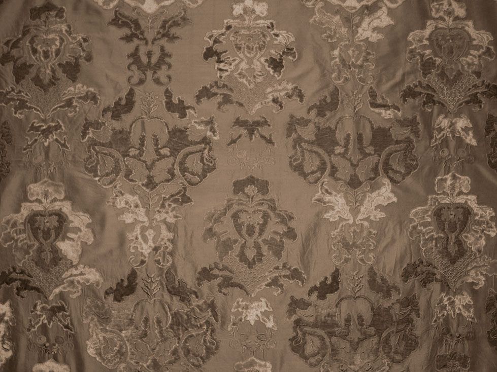 Scalamandre HC 00027785 MINK PALAZZO RICCI SILK Fabric - Eade's Wallpaper