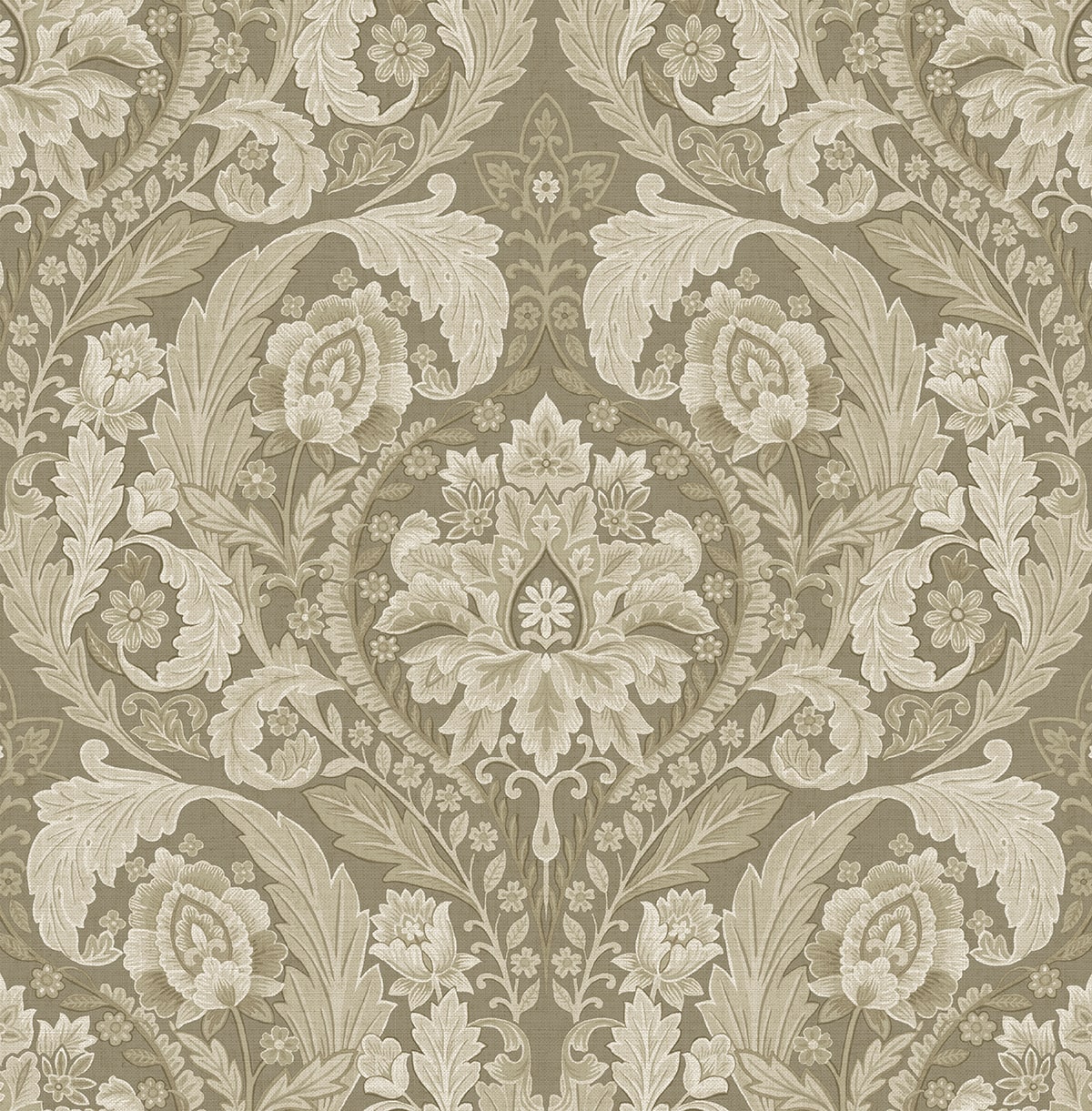 Harry & Grace HG12905 Thornton Vintage Damask Wallpaper