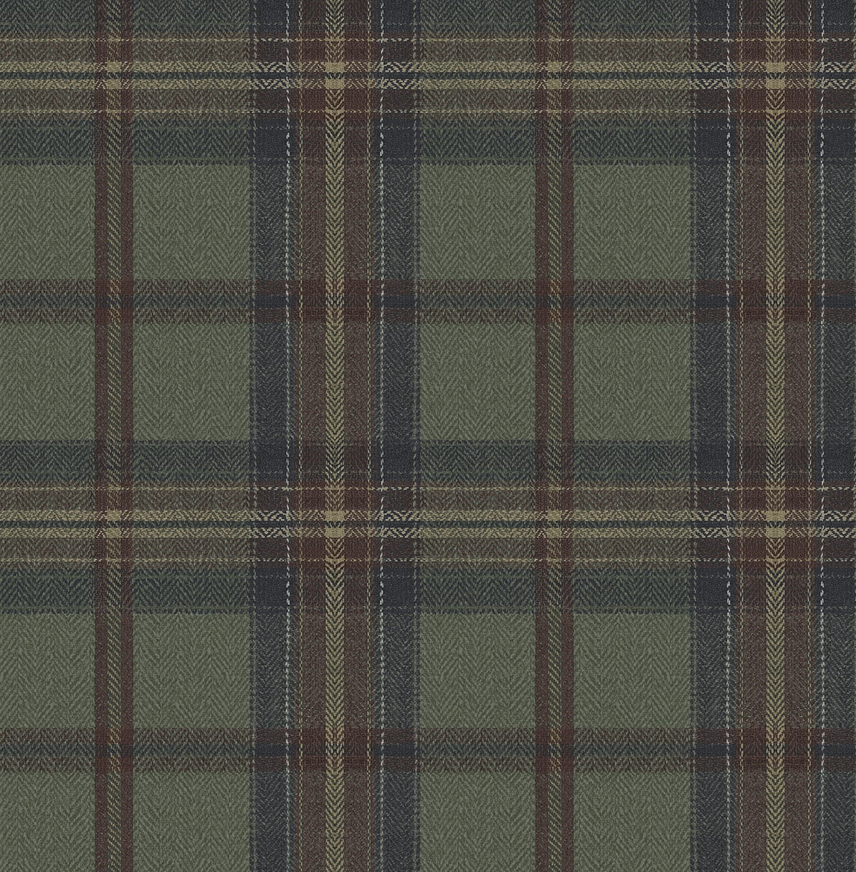 Harry & Grace HG13704 Herringbone Plaid Wallpaper