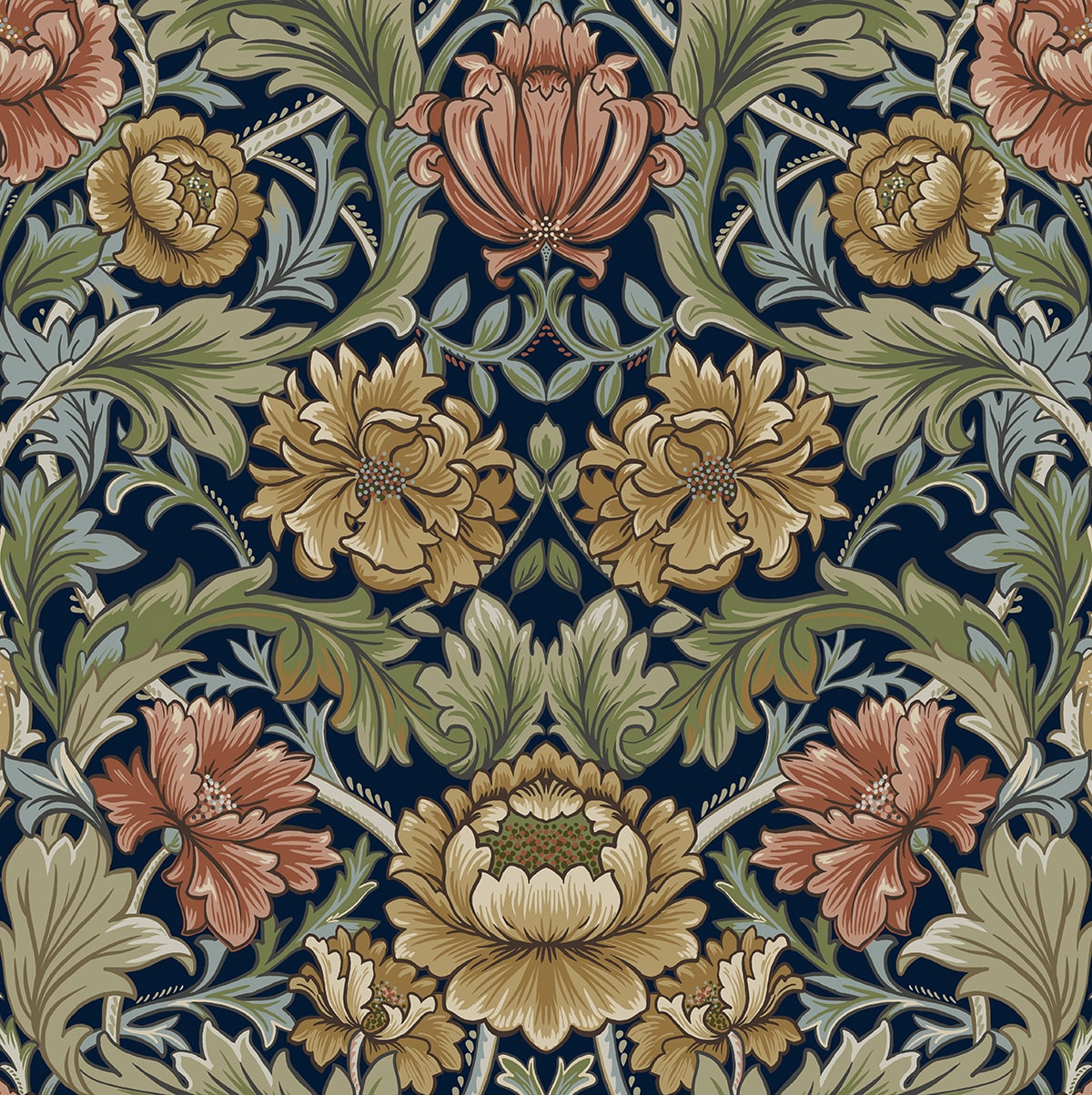 Harry & Grace HG14002 Acanthus Floral Cameo Wallpaper
