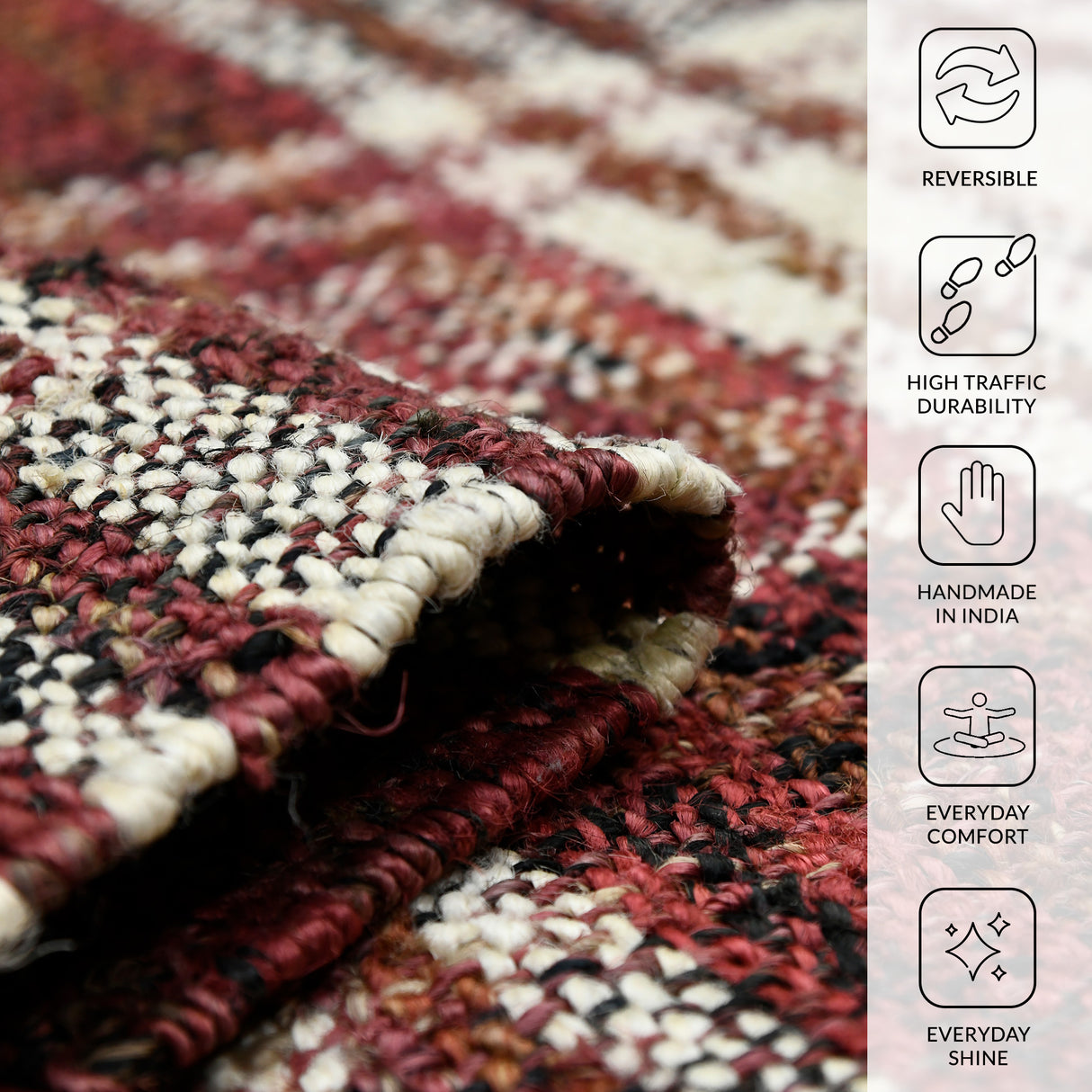 Amer Rugs HMP-4 Hampton Transitional Plaid Area Rug