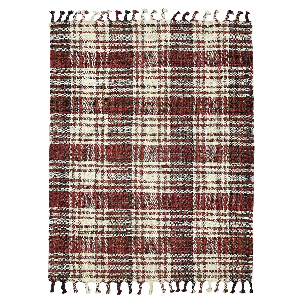 Amer Rugs HMP-4 Hampton Transitional Plaid Area Rug