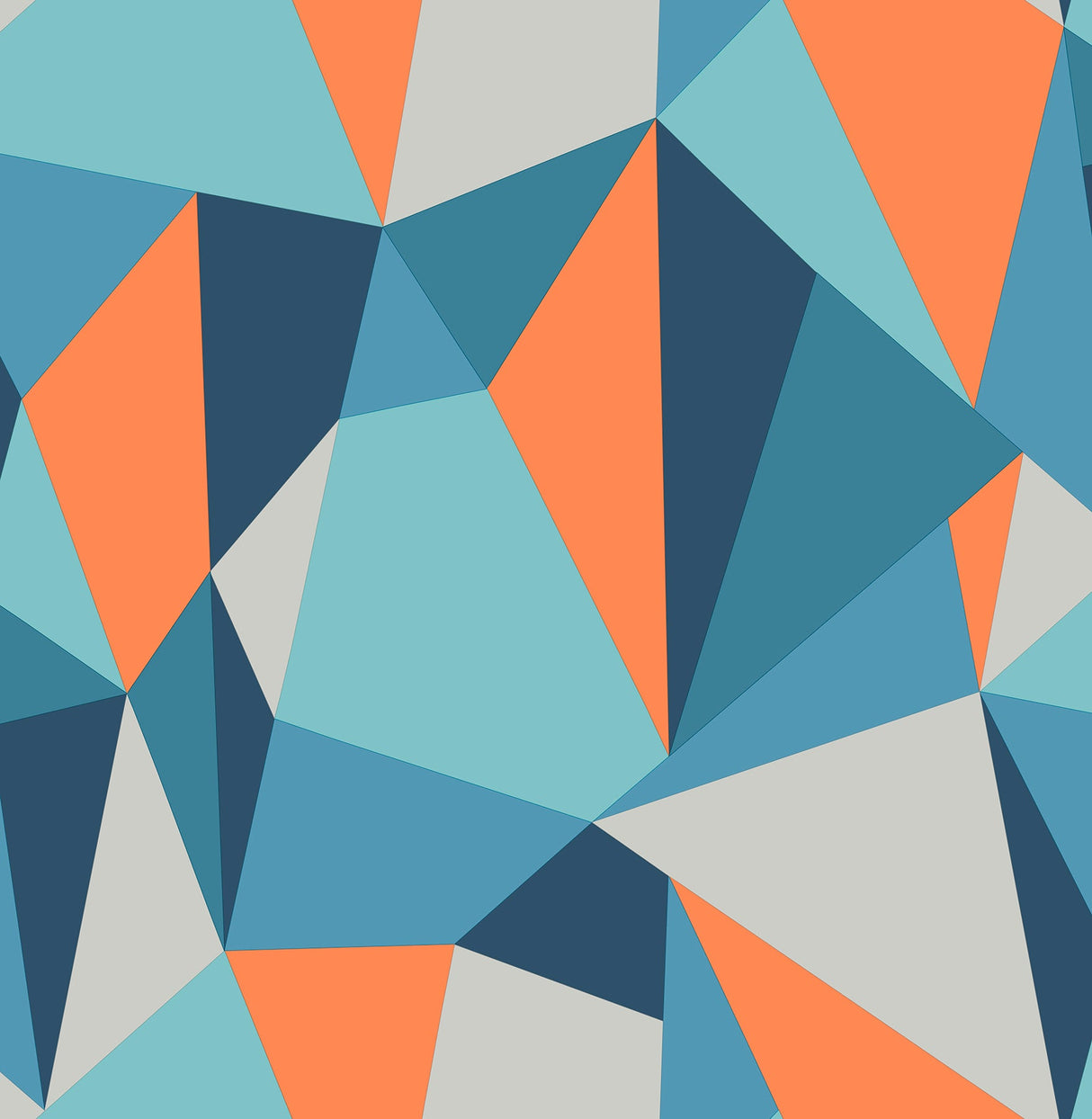 Brewster HN002626 Kline Blue Facet Wallpaper