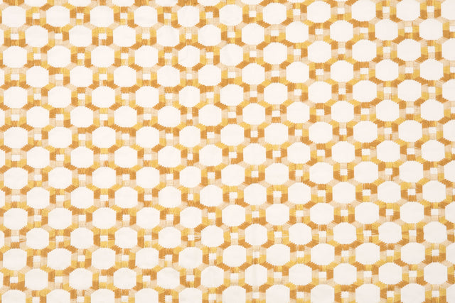 Scalamandre HN 000242014 YELLOW ISLAND TRELLIS Fabric - Eade's Wallpaper