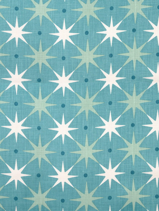 Scalamandre HN 000242023 AQUA STAR POWER Fabric - Eade's Wallpaper