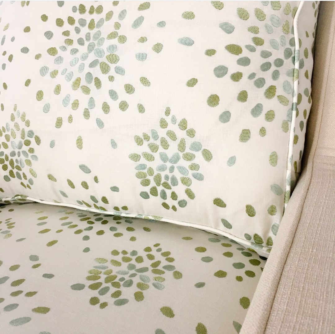 Scalamandre HN 000342000 GREEN FIREFLY Fabric - Eade's Wallpaper