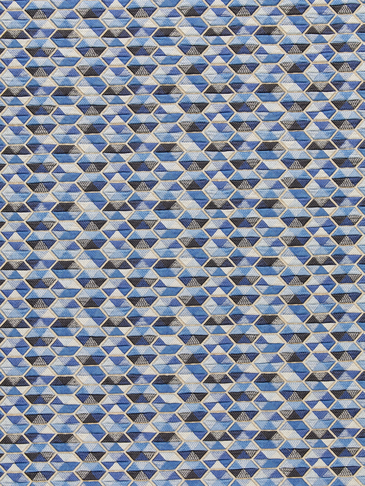 Scalamandre HN 000442006 BLUE CAROUSEL Fabric - Eade's Wallpaper