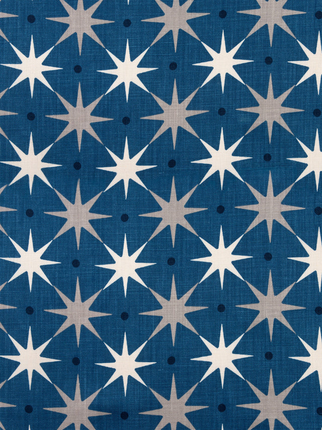 Scalamandre HN 000442023 NAVY STAR POWER Fabric - Eade's Wallpaper