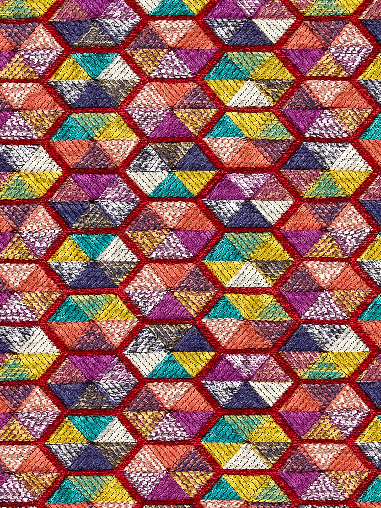 Scalamandre HN 000542006 MULTI CAROUSEL Fabric - Eade's Wallpaper