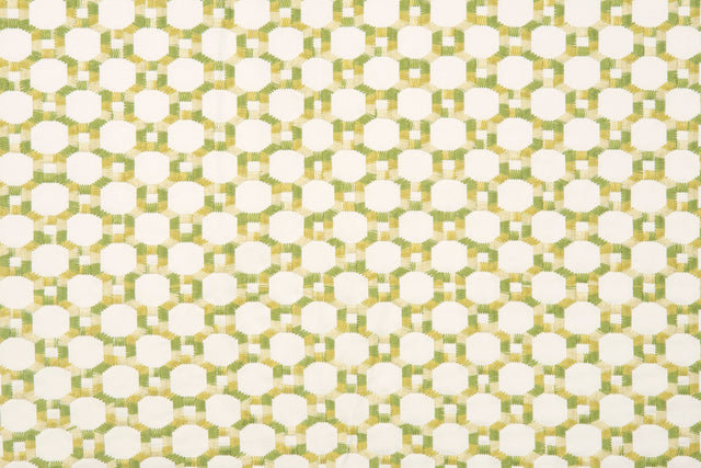 Scalamandre HN 000542014 GREEN ISLAND TRELLIS Fabric - Eade's Wallpaper