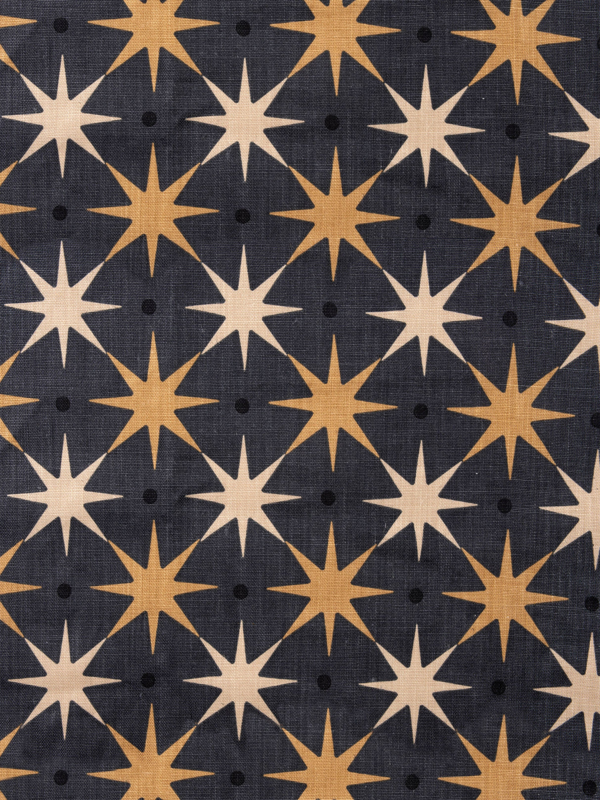 Scalamandre HN 000542023 CHARCOAL STAR POWER Fabric - Eade's Wallpaper