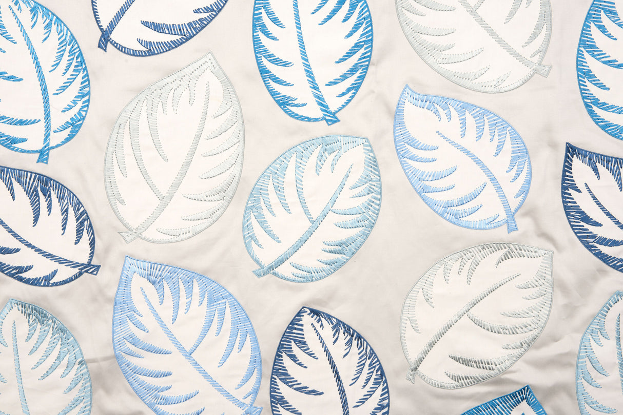 Scalamandre HN 000642019 BLUE PALMER Fabric - Eade's Wallpaper