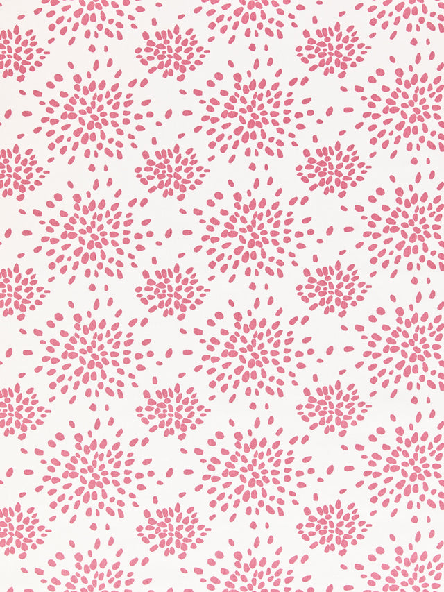 Scalamandre HN 000DF1020 CUPCAKE PINK FIREWORKS COTTON PRINT Fabric - Eade's Wallpaper