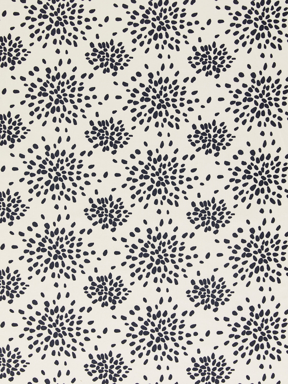 Scalamandre HN 000EF1020 BLACK ON OFF-WHITE FIREWORKS COTTON PRINT Fabric - Eade's Wallpaper