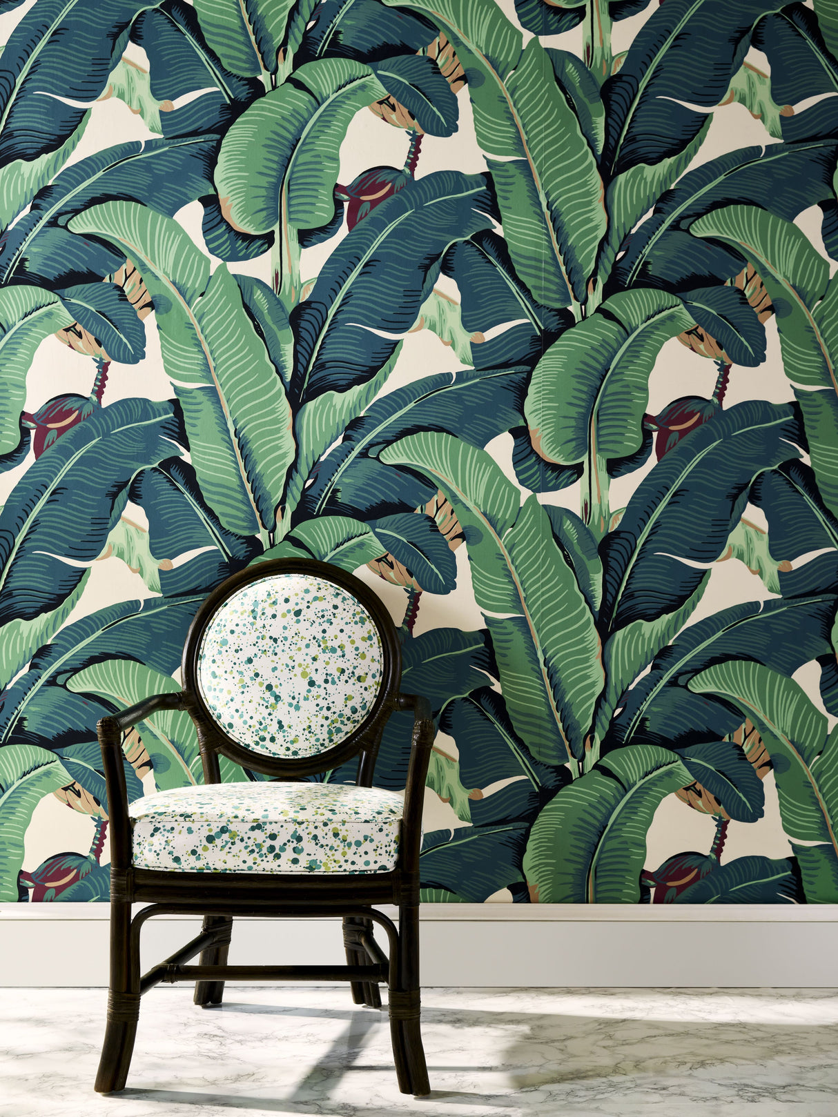 Scalamandre HN 000GF0153 MERMAID SPATTER COTTON PRINT Fabric - Eade's Wallpaper