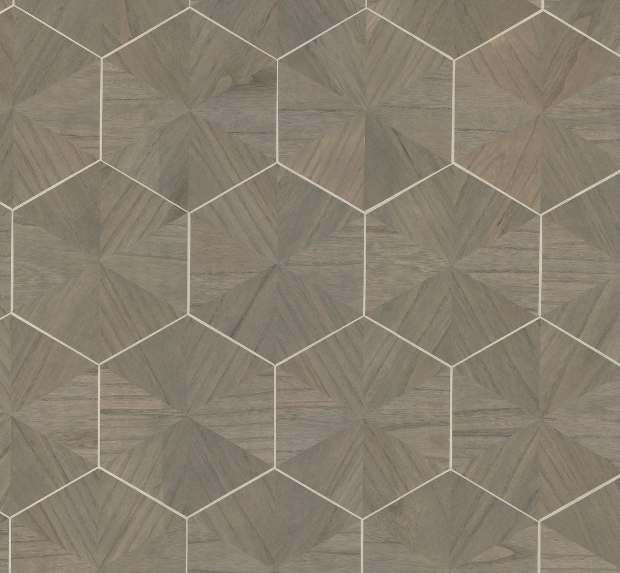 York HO2102GV Hexagram Wood Veneer Caper Wallpaper
