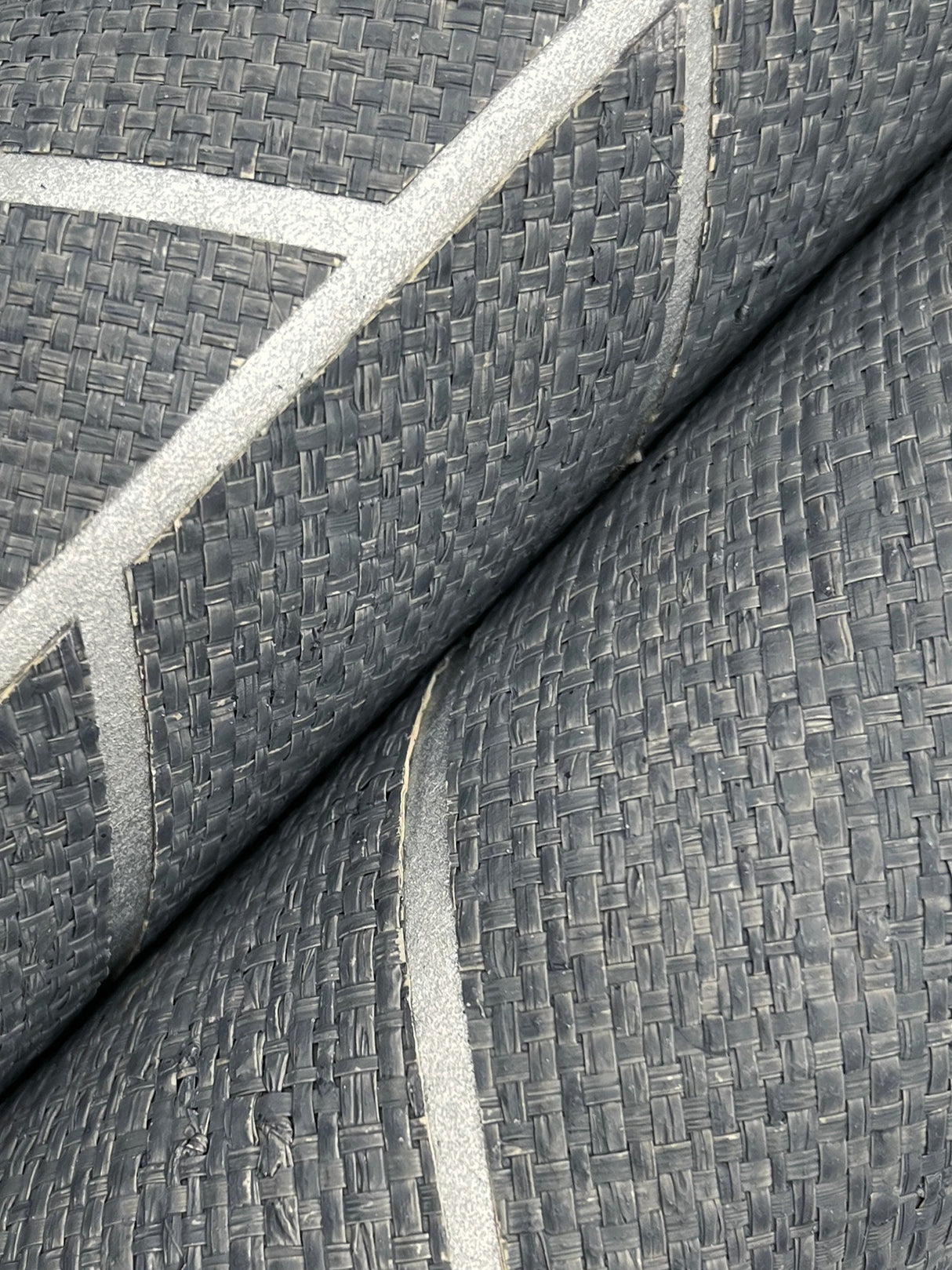 York HO2107GV Atelier Herringbone Steel Blue Wallpaper