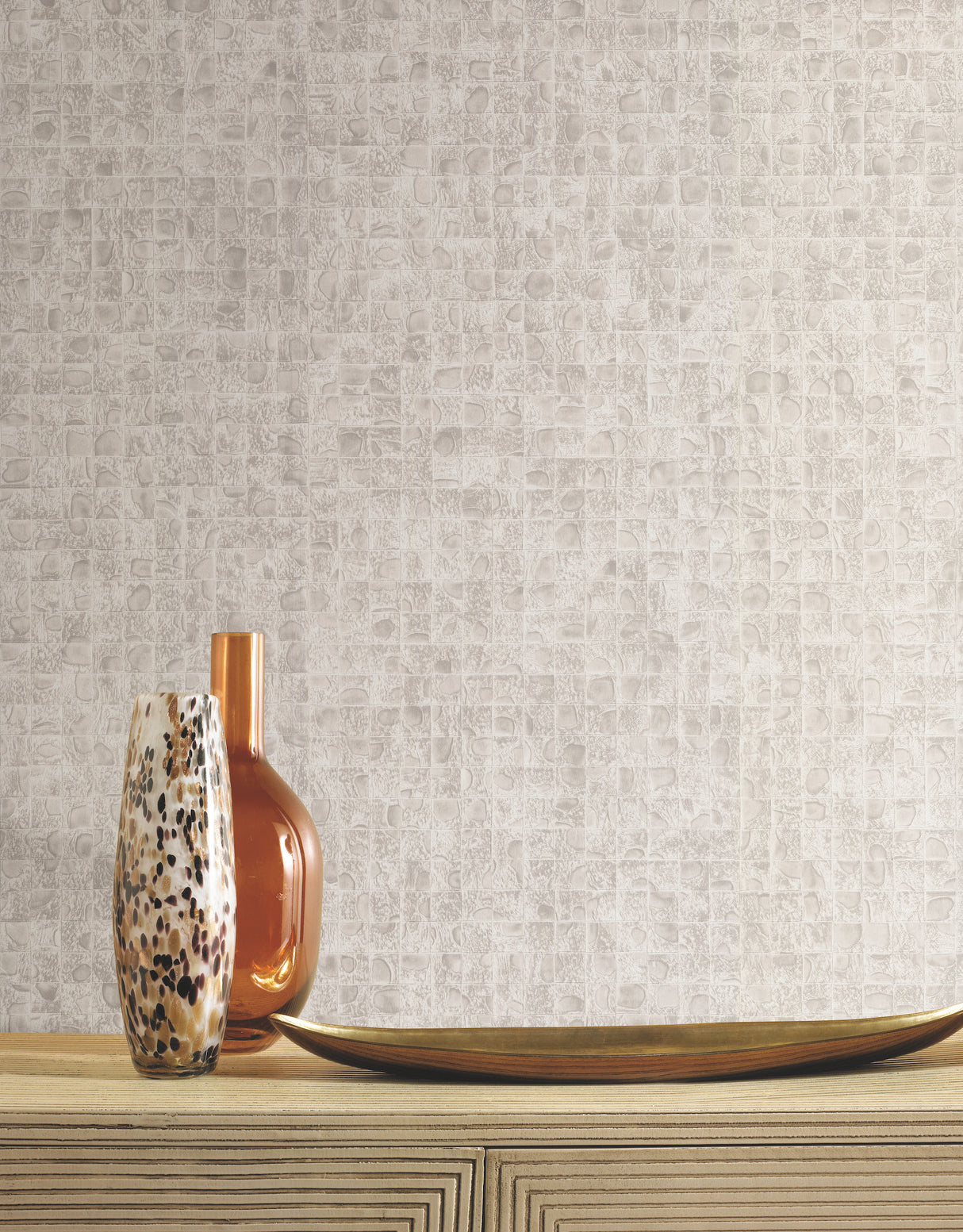 York HO2117 Leather Lux Off White Wallpaper