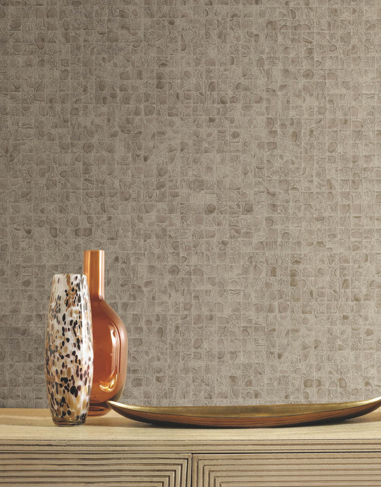 York HO2118 Leather Lux Beige Wallpaper