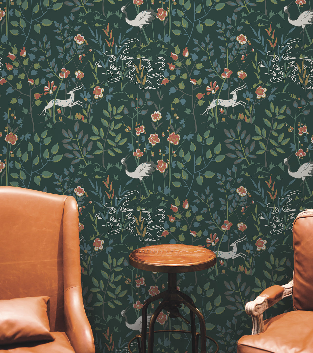 York HO2126 Aspen Dark Green Wallpaper