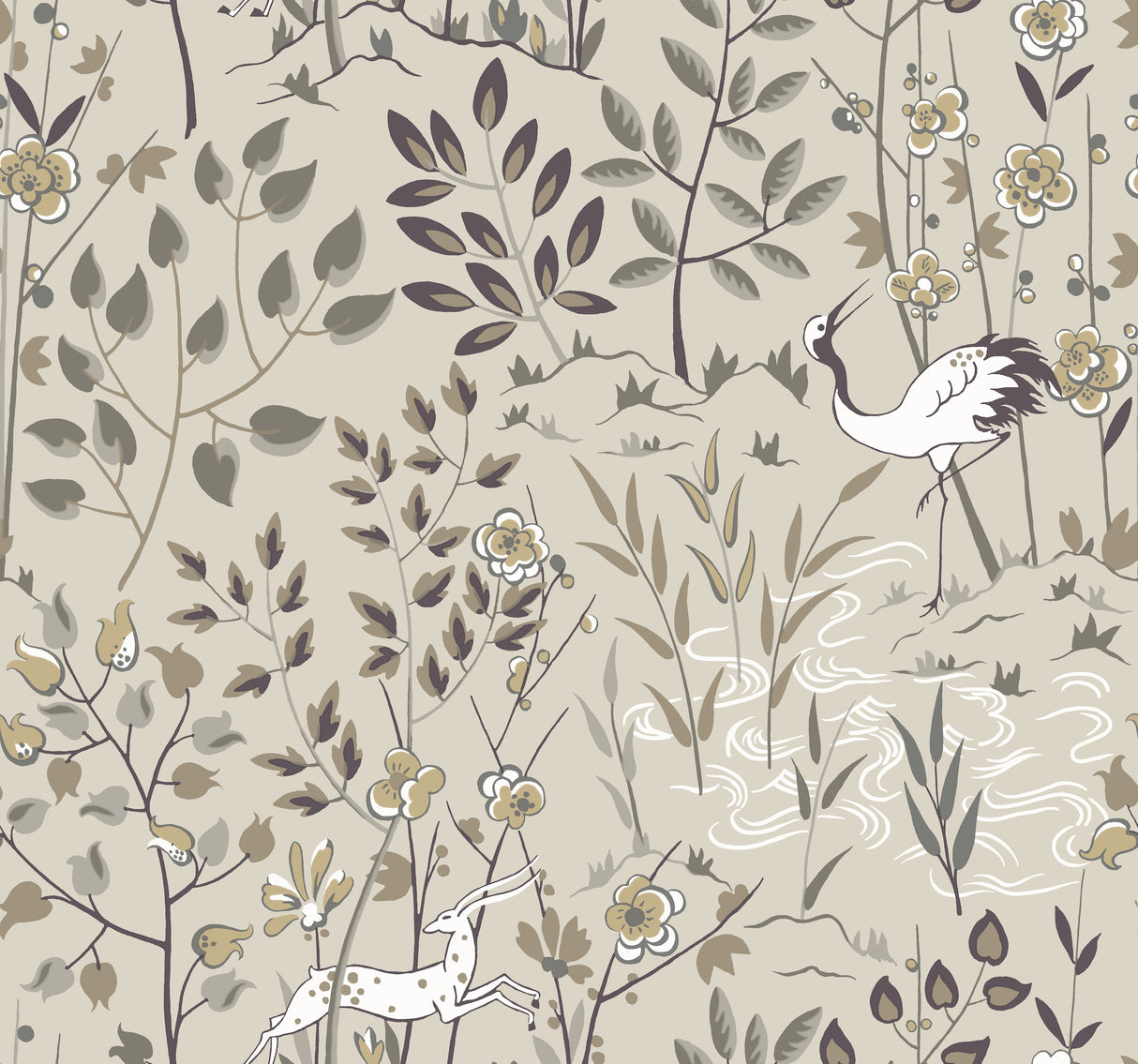 York HO2127 Aspen Off White Wallpaper