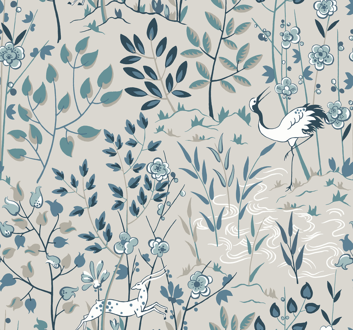 York HO2129 Aspen Grey Wallpaper