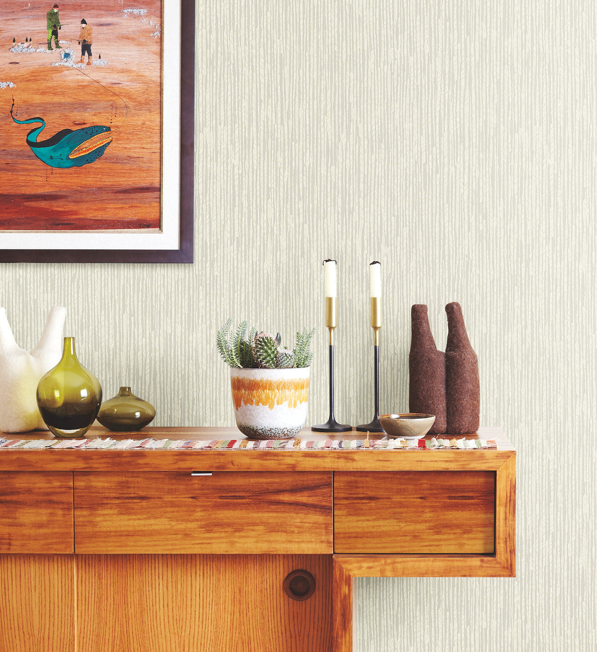 York HO2136 Feather Fletch Off White Wallpaper