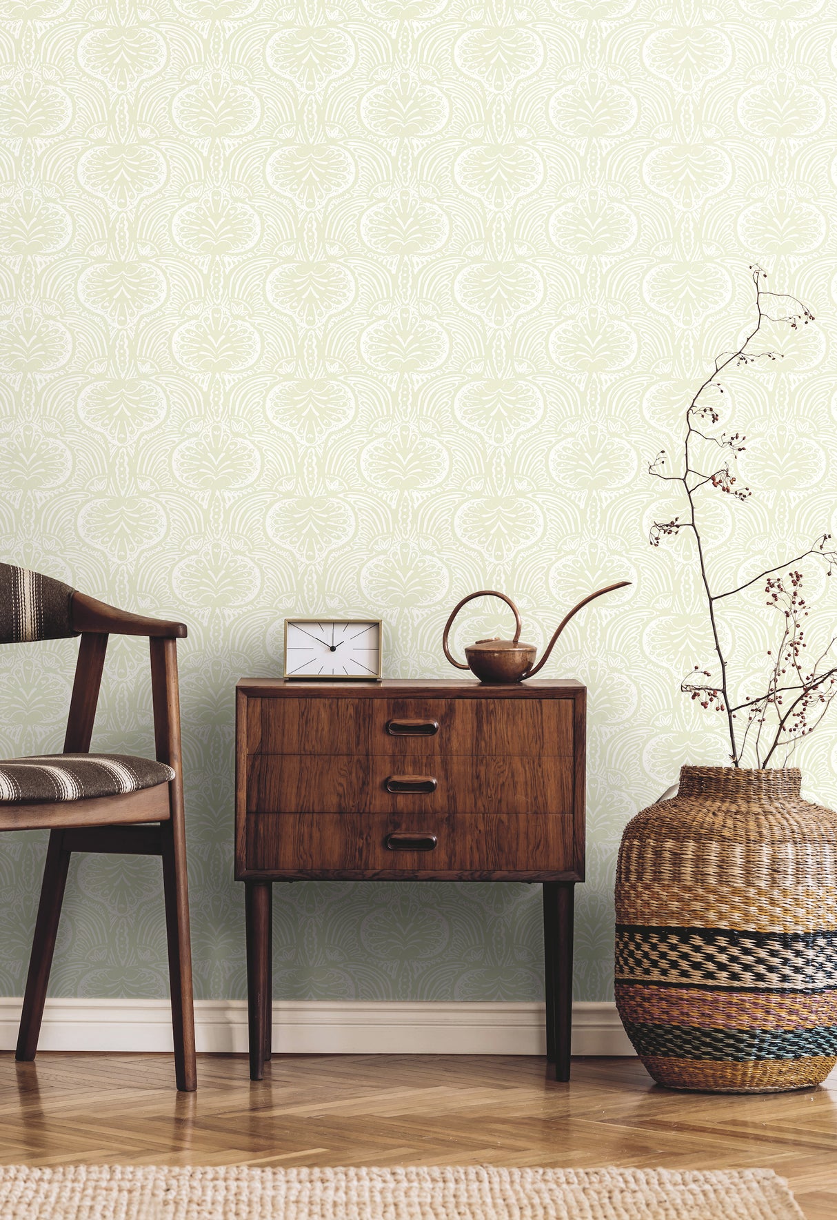 York HO2154 Lotus Palm Beige Wallpaper
