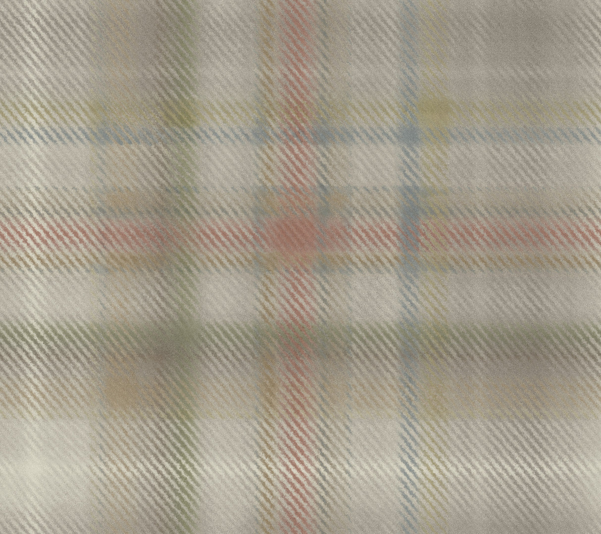 York HO2156 Sterling Plaid Neutral Wallpaper