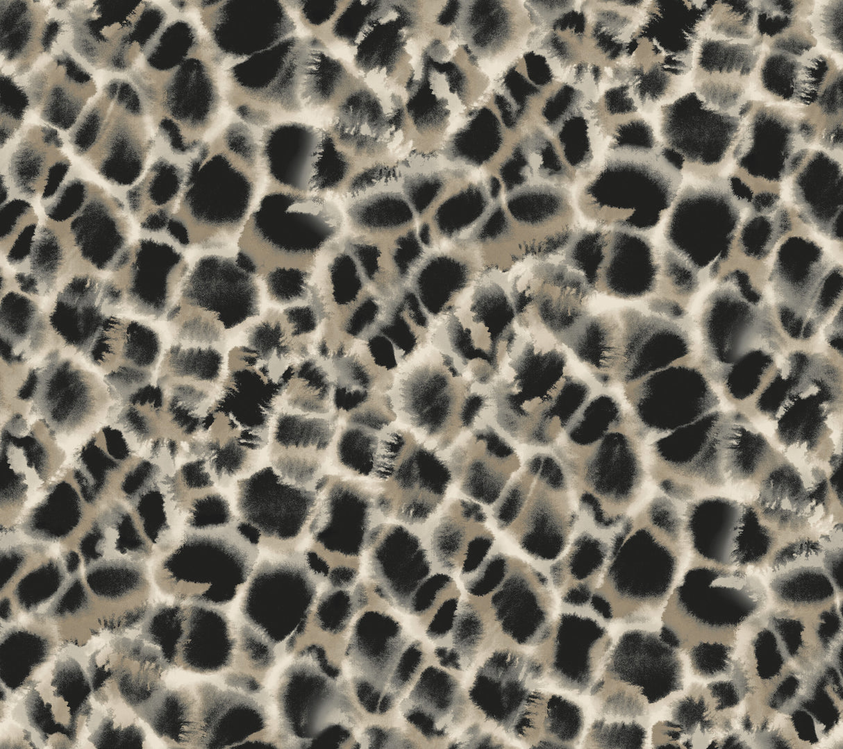 York HO2162 Leopard Rosettes Black Wallpaper