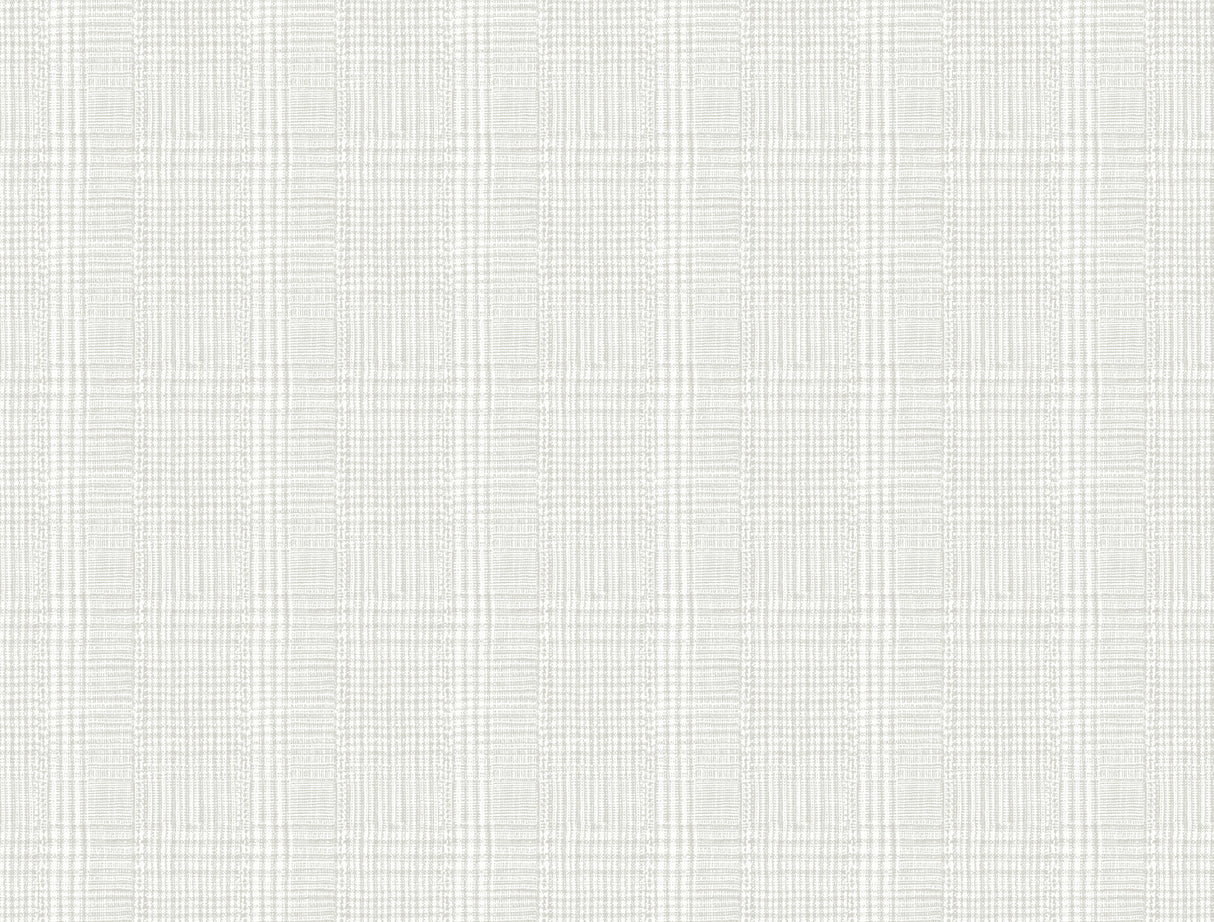 York HO2168 Shirting Plaid Grey Wallpaper
