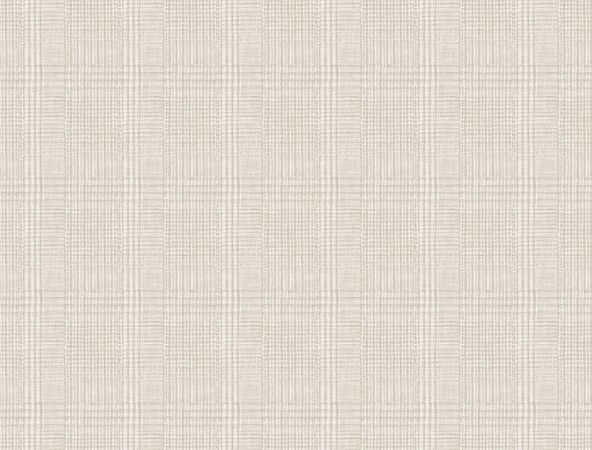 York HO2169 Shirting Plaid Off White Wallpaper
