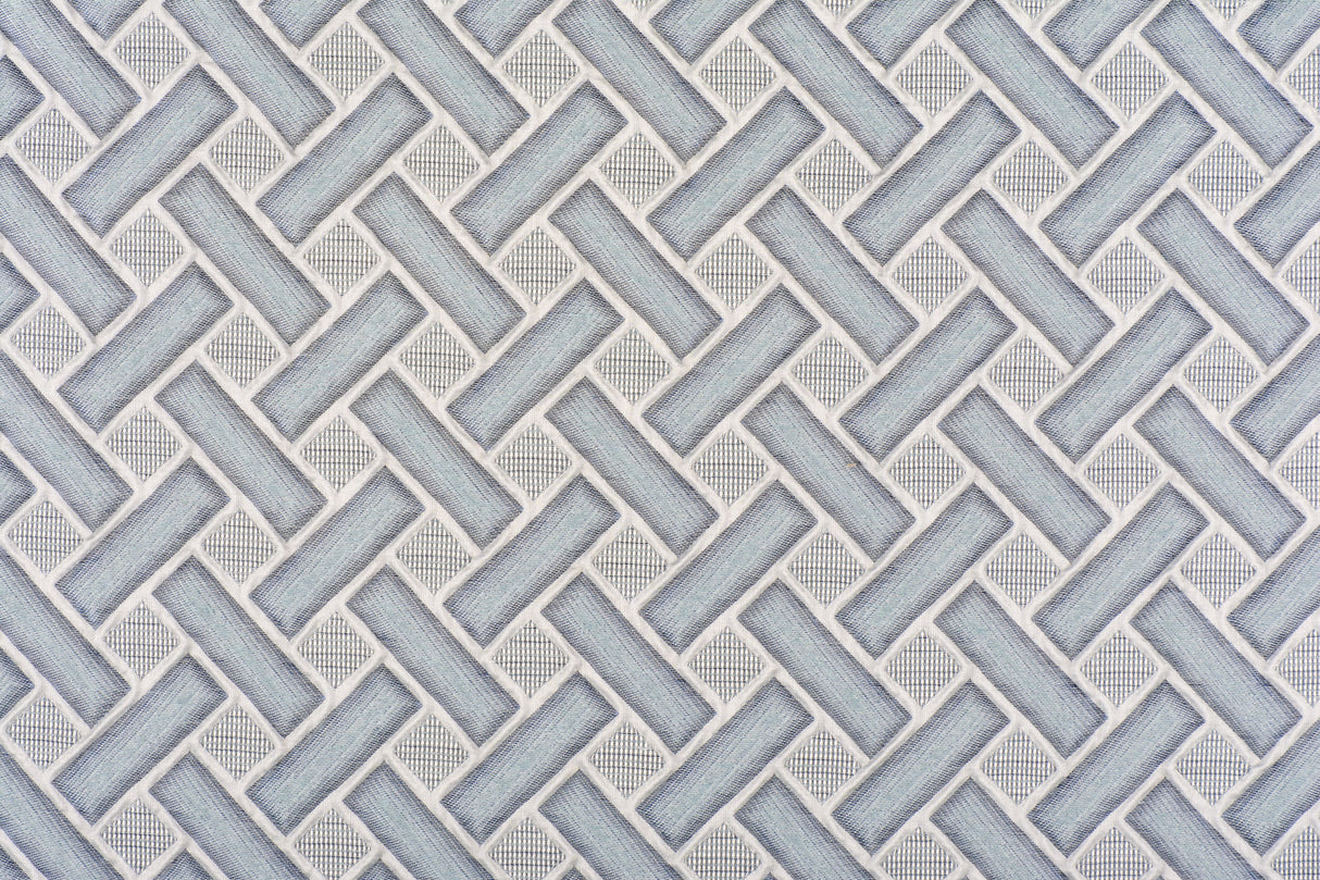 Scalamandre HS 00021795 BLUE RASHMIL Fabric - Eade's Wallpaper