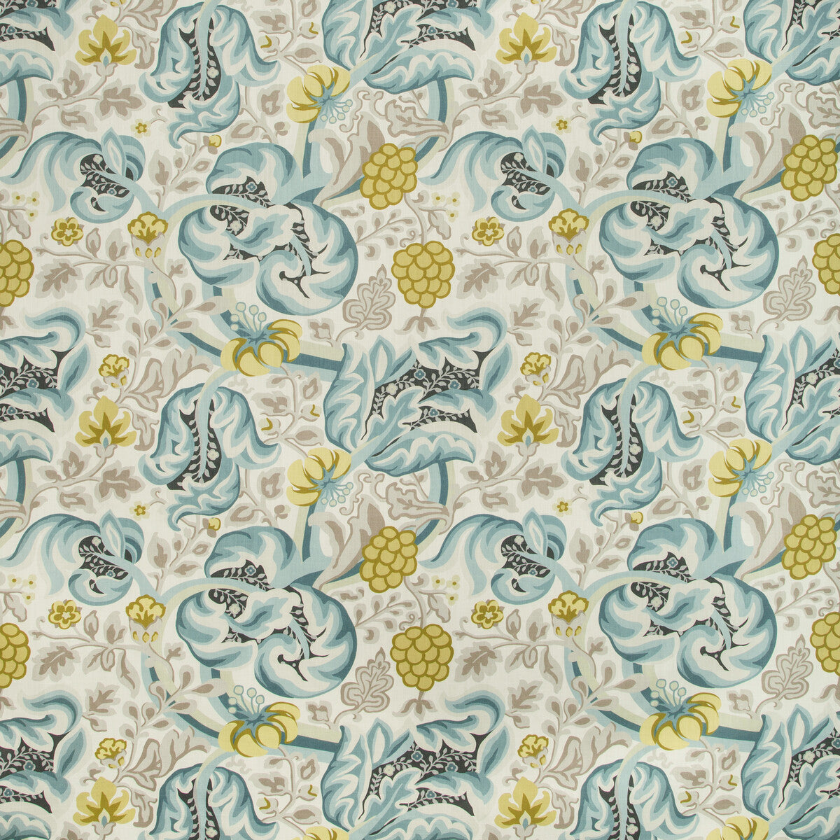 KRAVET BASICS HULLABALOO.1623.0 HULLABALOO SEAFOAM Fabric - Eade's Wallpaper