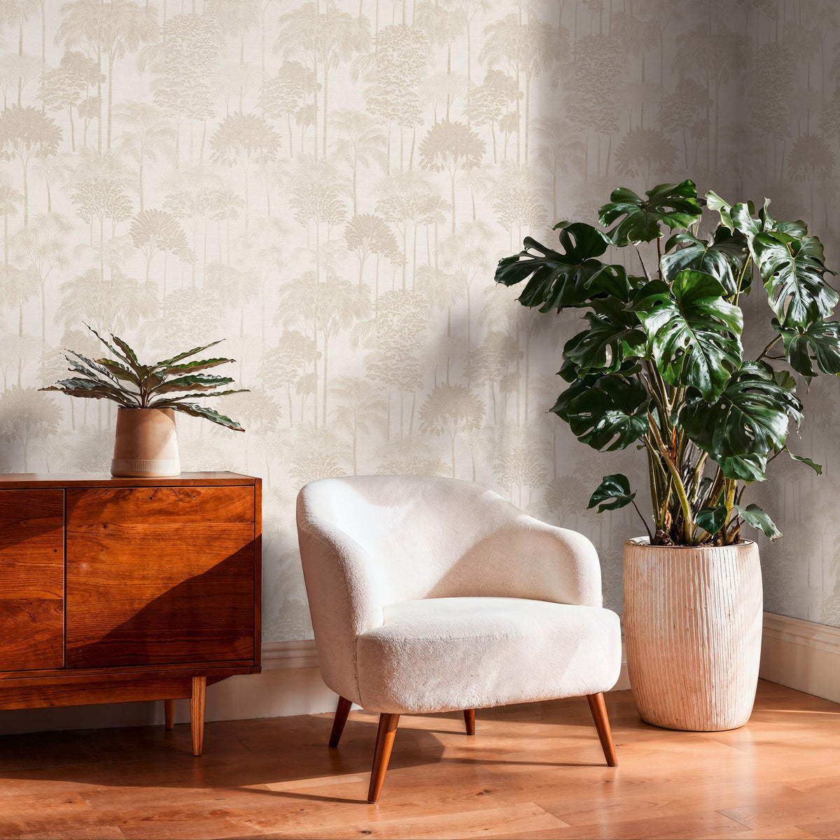 Galerie Havana 2 Tree Leaf Beige Wallpaper HV41081