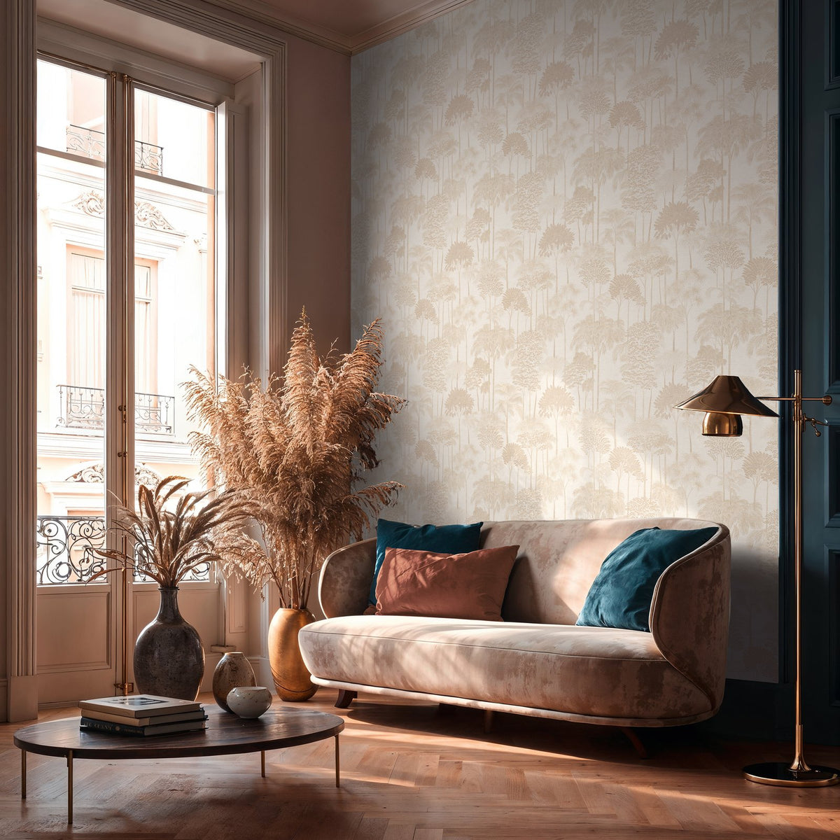 Galerie Havana 2 Tree Leaf Beige Wallpaper HV41081