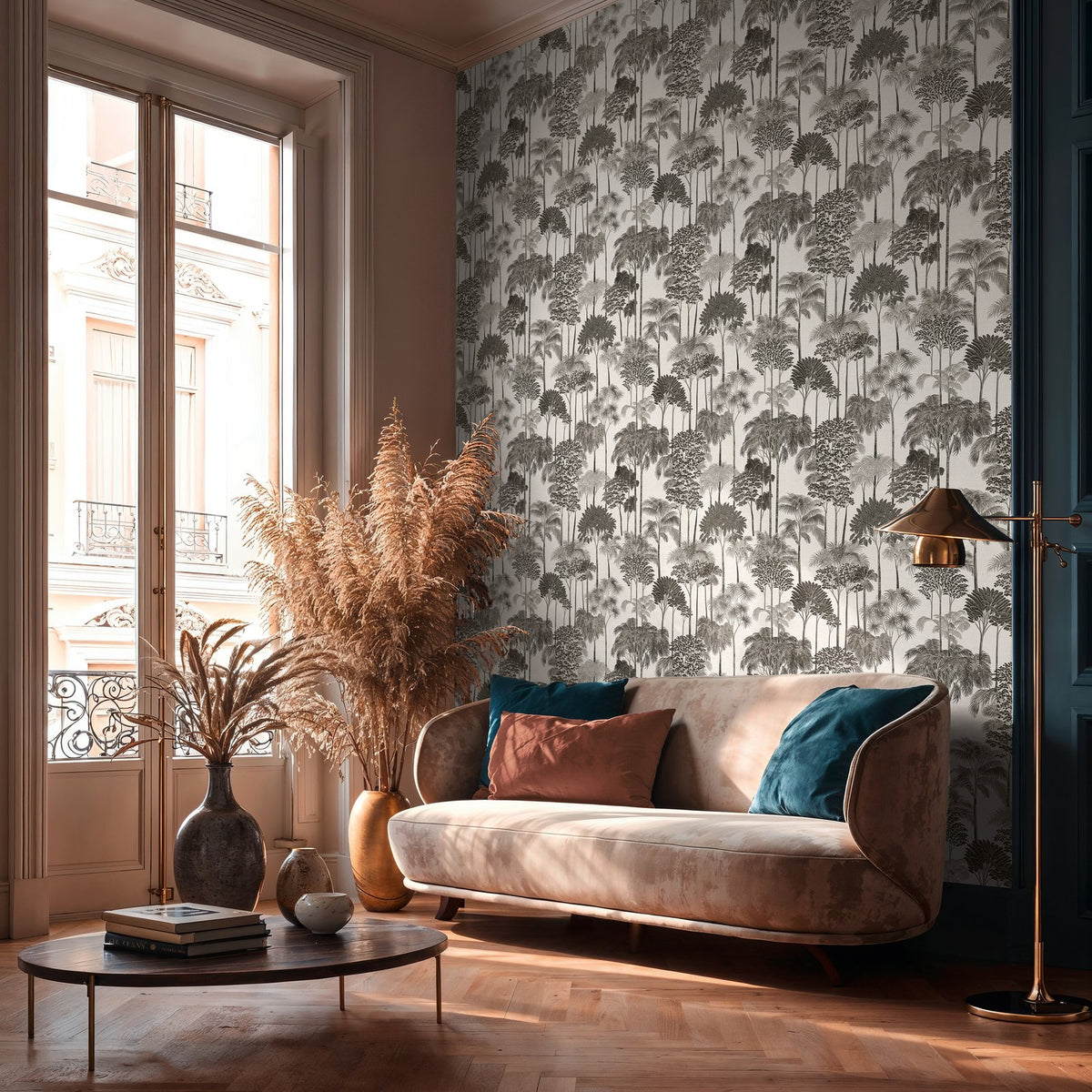 Galerie Havana 2 Tree Leaf Black Wallpaper HV41085