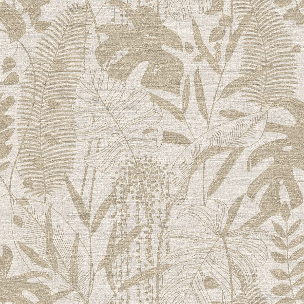 Galerie Havana 2 Tree Leaf Beige Wallpaper HV41090