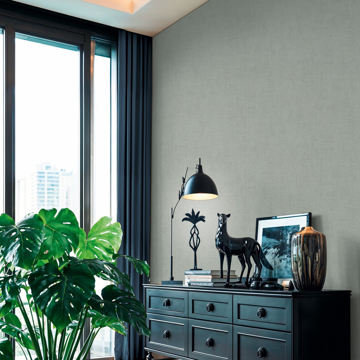 Galerie Havana 2 Plain Texture Green Wallpaper HV41102