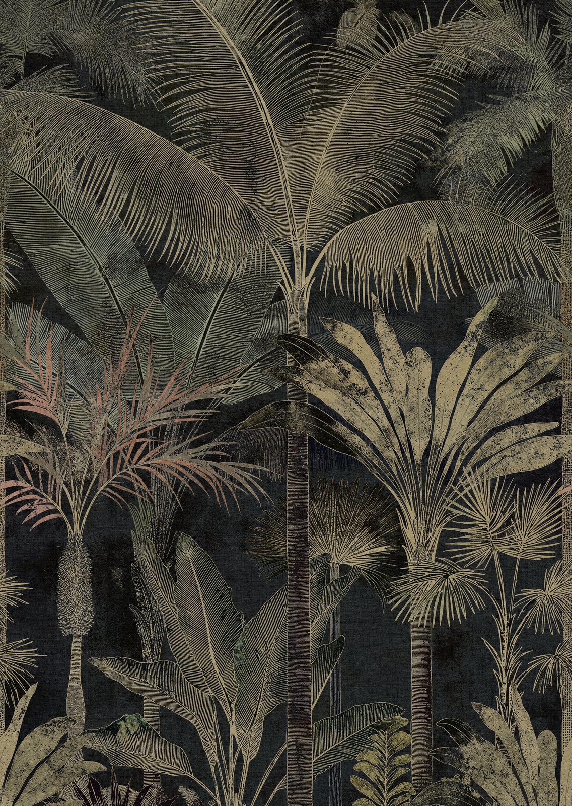 Galerie Havana 2 Tree Leaf Green Mural HV41109M