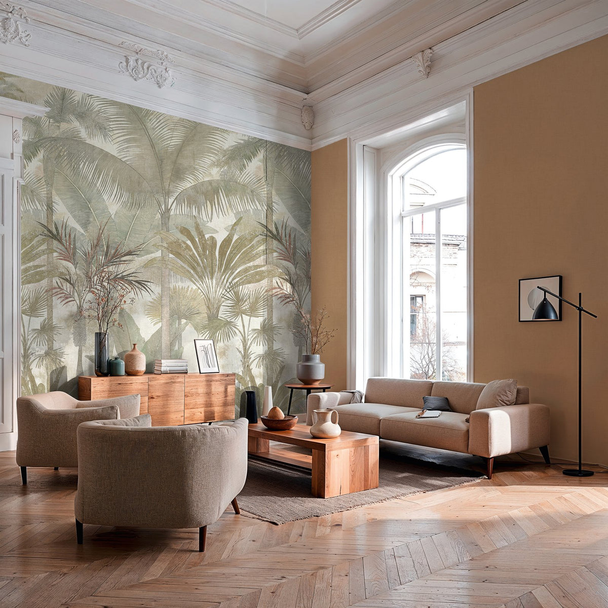 Galerie Havana 2 Tree Leaf Green Mural HV41110M