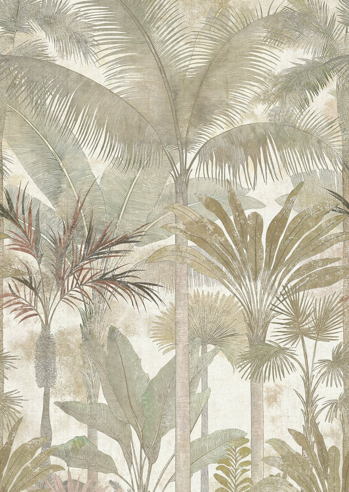 Galerie Havana 2 Tree Leaf Green Mural HV41110M