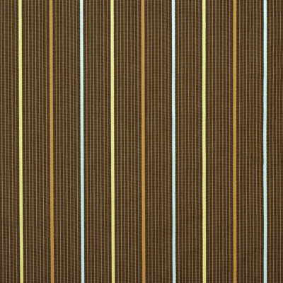 G P & J BAKER J0653.290.0 WOLSEY STRIPE CHOCOLATE Fabric - Eade's Wallpaper