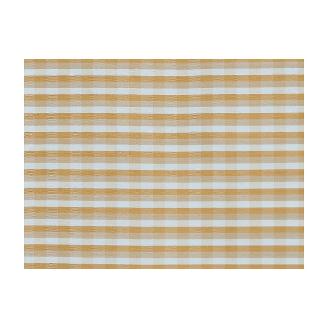 BRUNSCHWIG & FILS JAG-50008.40.0 LA STRADA CHECK  SAFFRON Fabric - Eade's Wallpaper