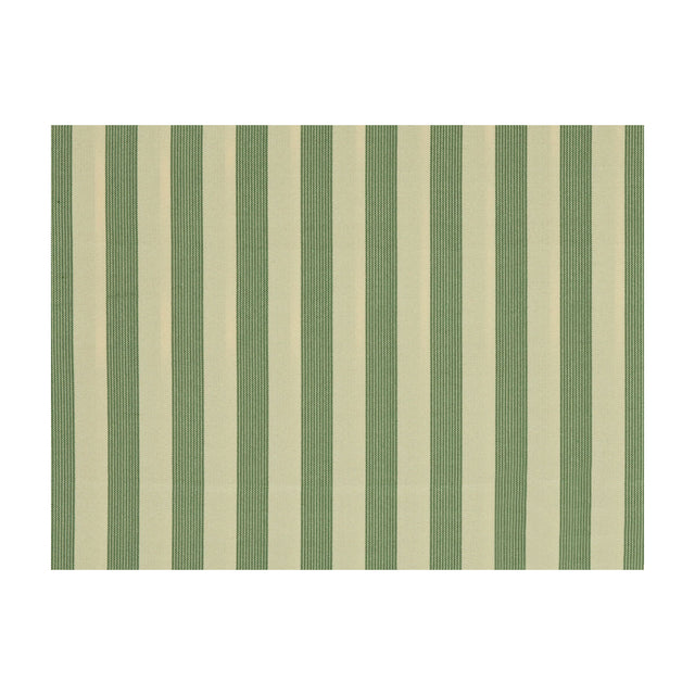 BRUNSCHWIG & FILS JAG-50015.53.0 VALENTI STRIPE EMERALD Fabric - Eade's Wallpaper