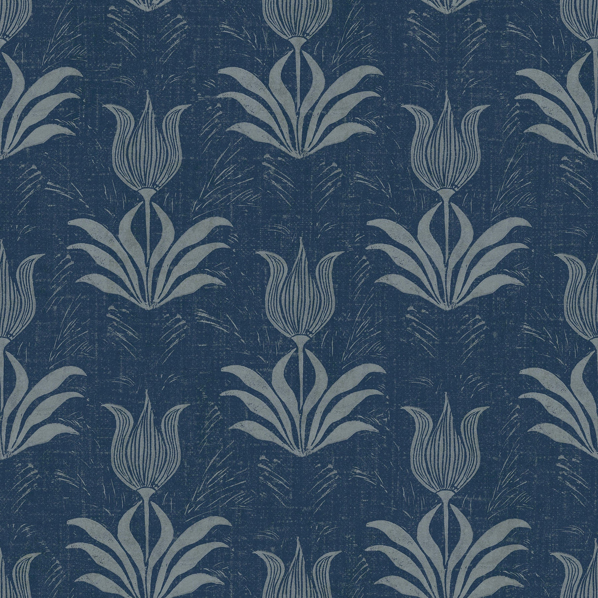 Jen Hewett JHS5034 Navy Parrot Tulip Peel & Stick Wallpaper