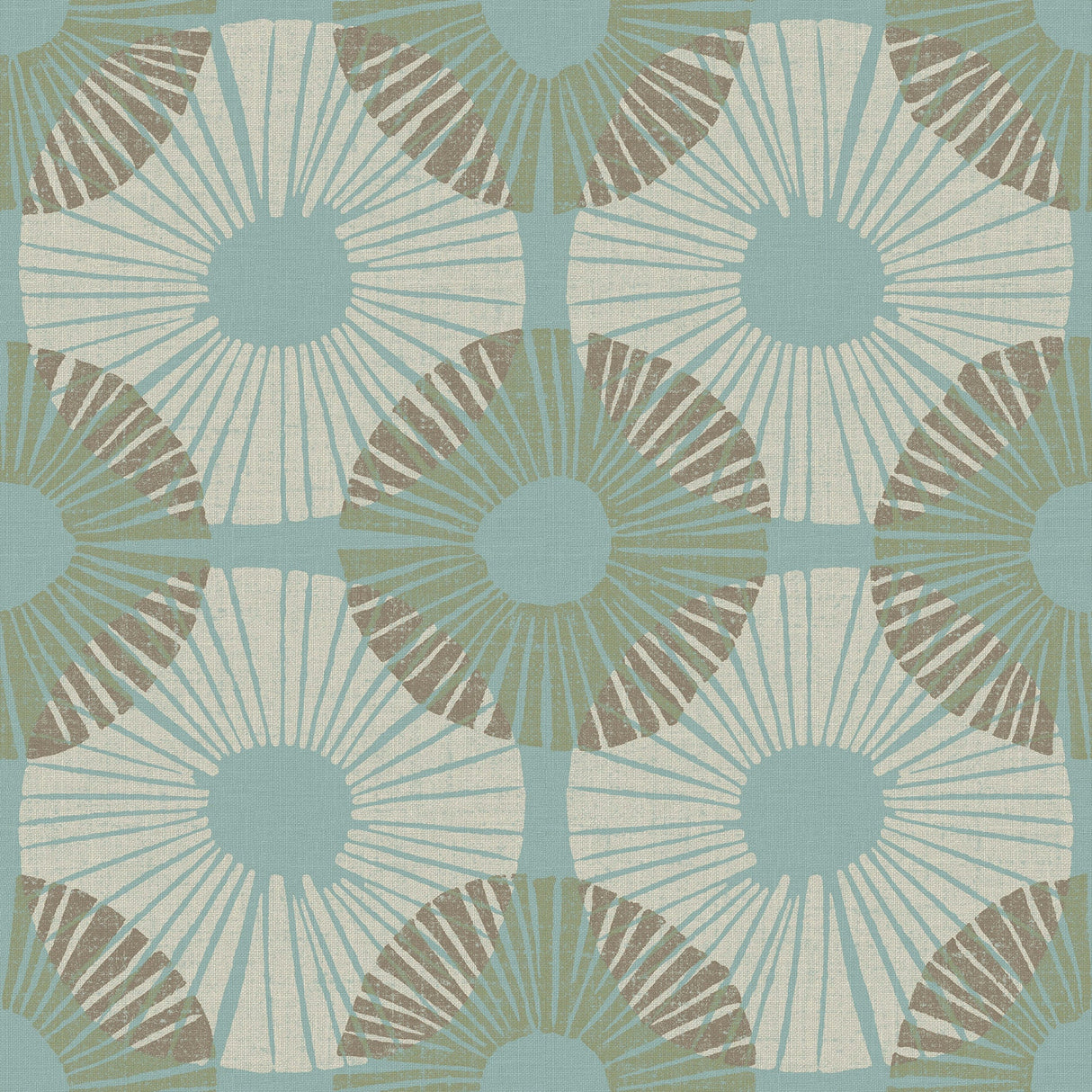 Jen Hewett JHS5036 Aqua Chocolate Superbloom Peel & Stick Wallpaper