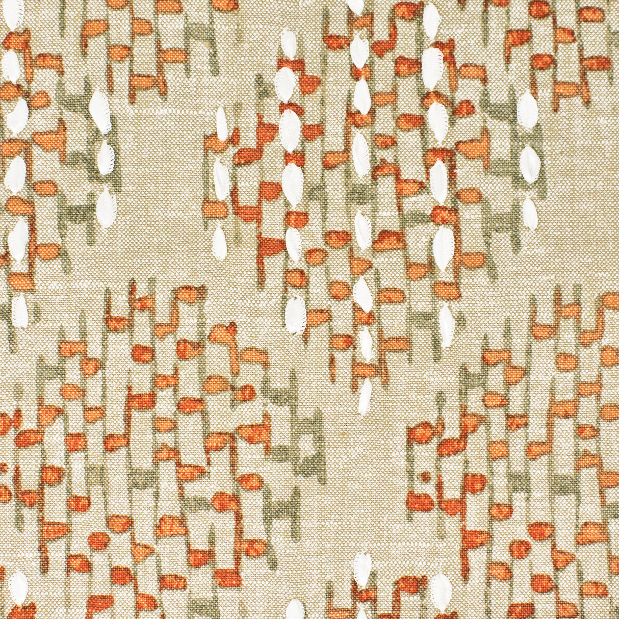 STOUT JIGG-1 JIGGLE 1 SPICE Fabric - Eades Wallpaper & Fabric